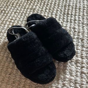 Black Size 9 Womens Ugg Slippers